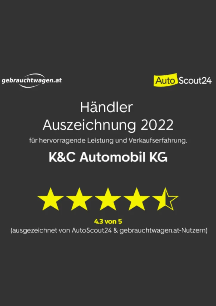 AutoScout24 Händlerauszeichnung 2022